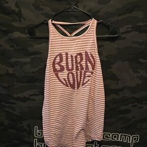 Stylish Striped Tank Top with Bold Print